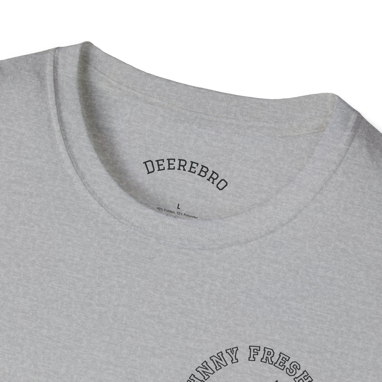 Track & Field T-Shirt — “Johnny Fresh Legs” Retro Winged Shoe Athletic Tee