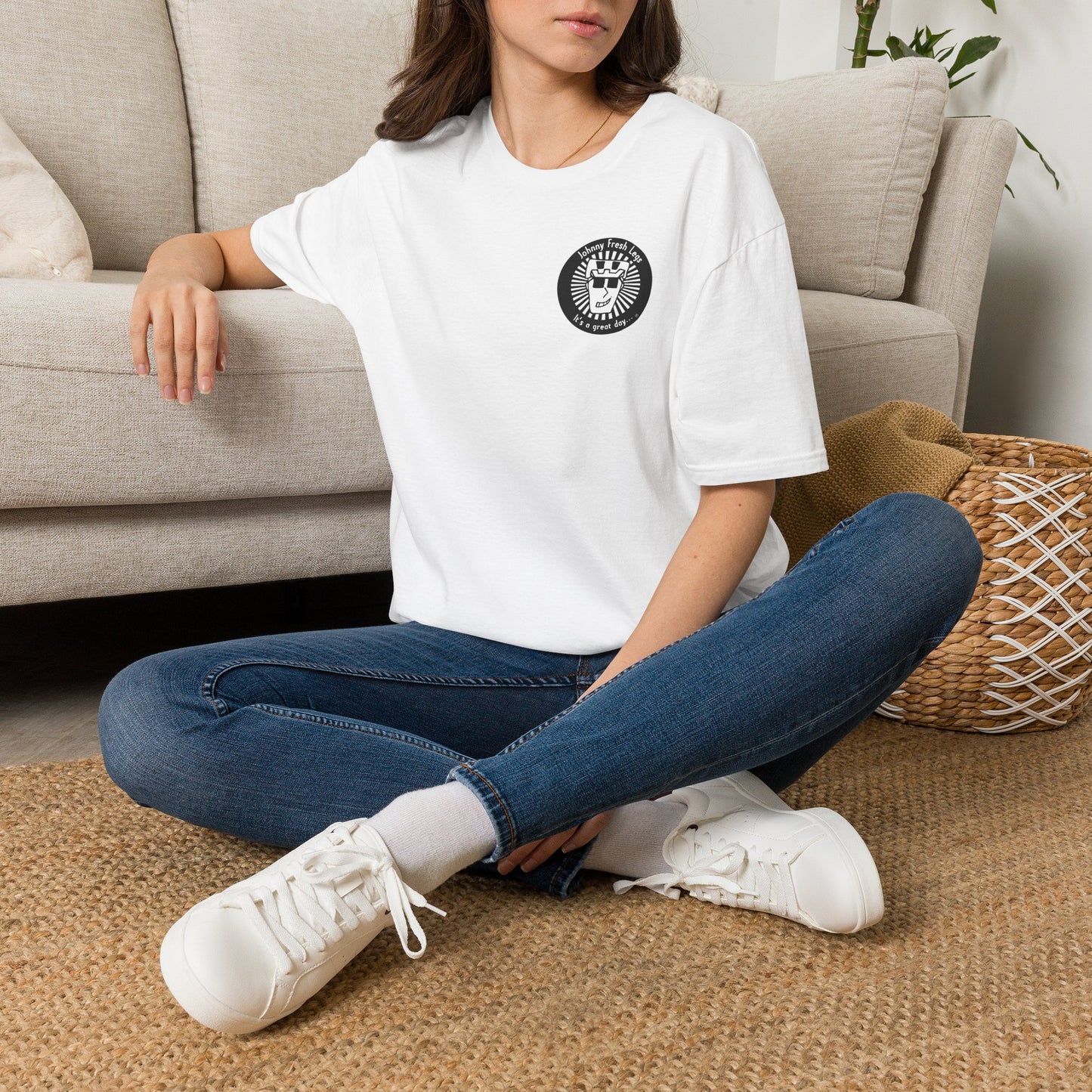 T-Shirt — 'Always Fresh, Always Cool' Crown Logo Minimal Tee