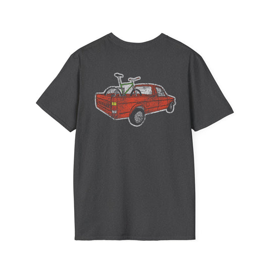 Bike hauler “Bikewagon” T-Shirt Rock your love of Mtn bikes and trucks!