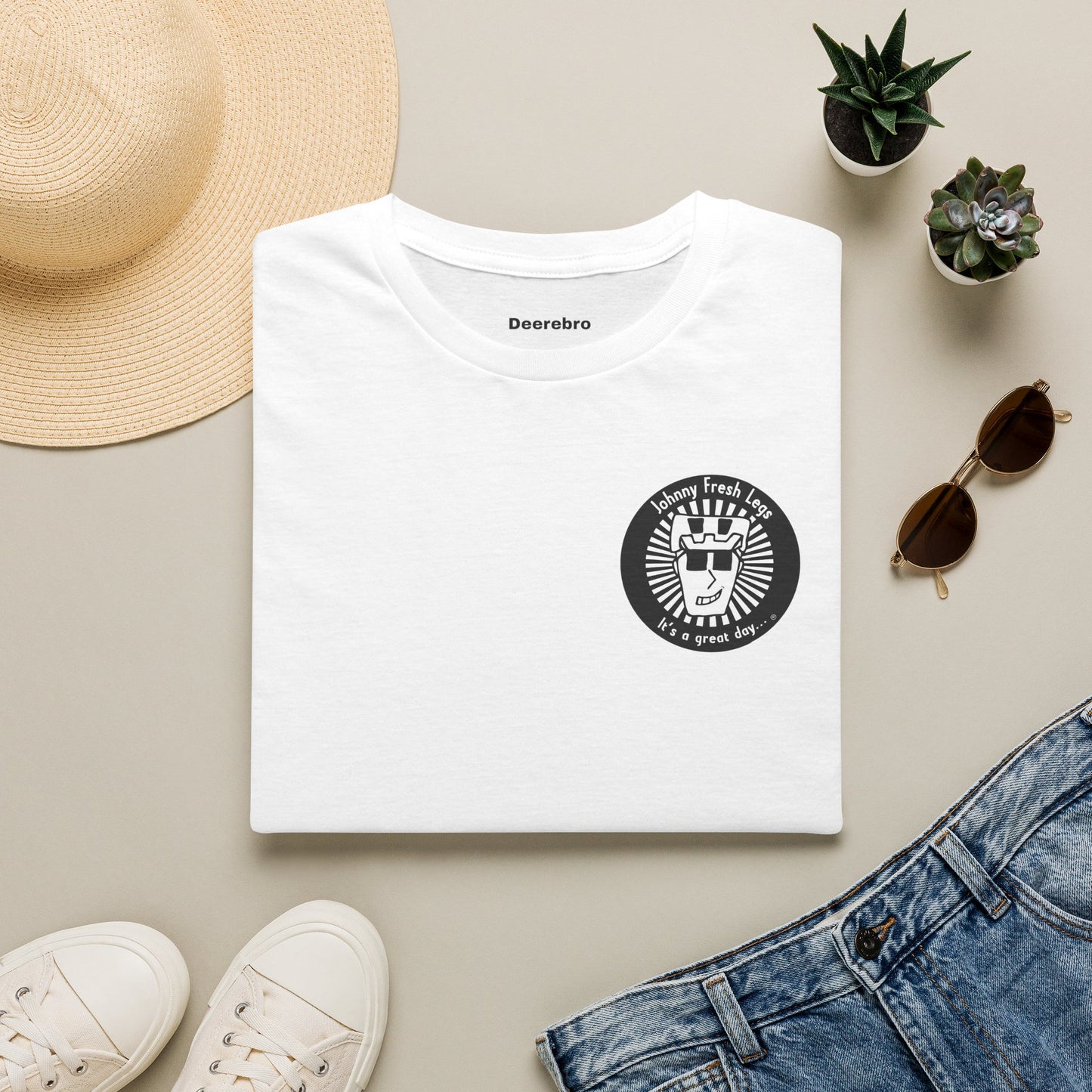 T-Shirt — 'Always Fresh, Always Cool' Crown Logo Minimal Tee