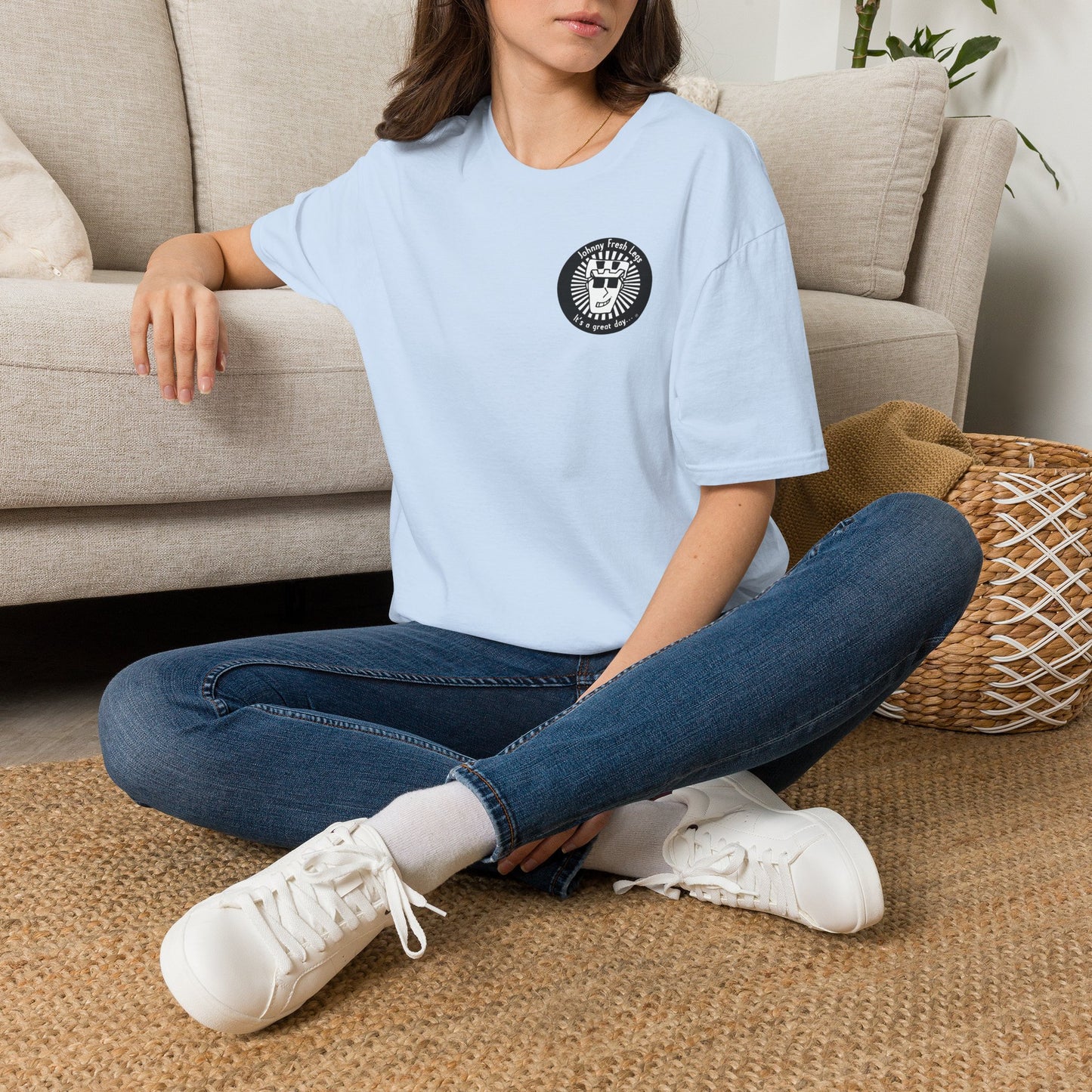 T-Shirt — 'Always Fresh, Always Cool' Crown Logo Minimal Tee