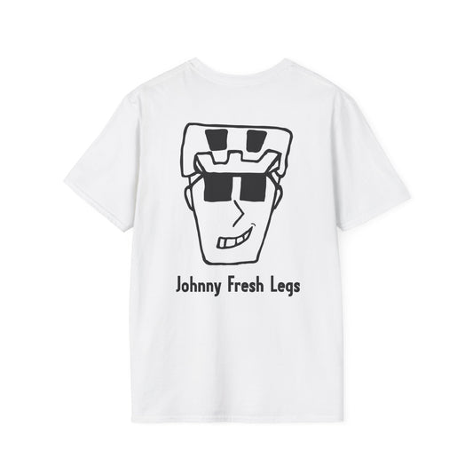 Johnny Fresh Legs Unisex Softstyle T-Shirt | Fun Graphic Tee, Casual Wear, Gift for Cyclists, Unique Clothing